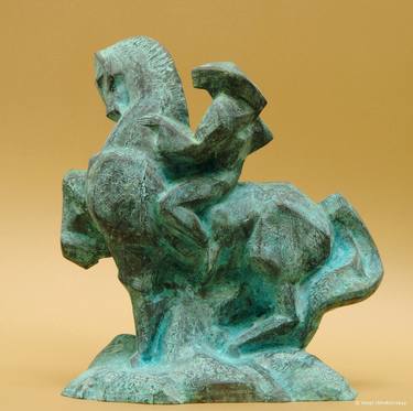 Original Abstract Horse Sculpture by Vasyl Odrekhivskyi