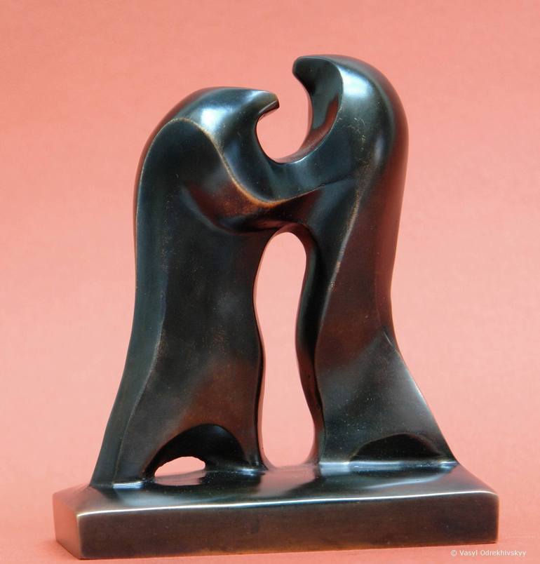 Original Abstract People Sculpture by Vasyl Odrekhivskyi