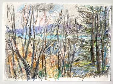 Original Abstract Expressionism Landscape Drawings by Lana Verdi
