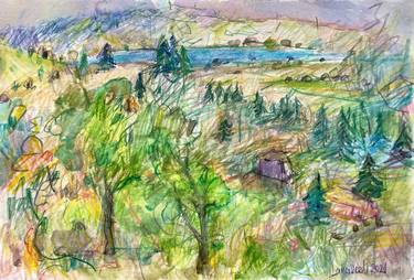 Original Expressionism Landscape Paintings by Lana Verdi