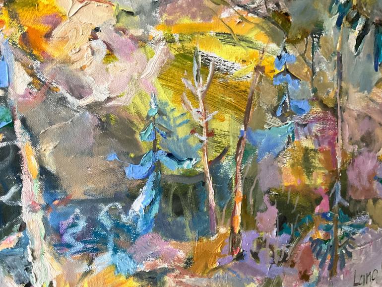 Original Abstract Expressionism Abstract Painting by Lana Verdi