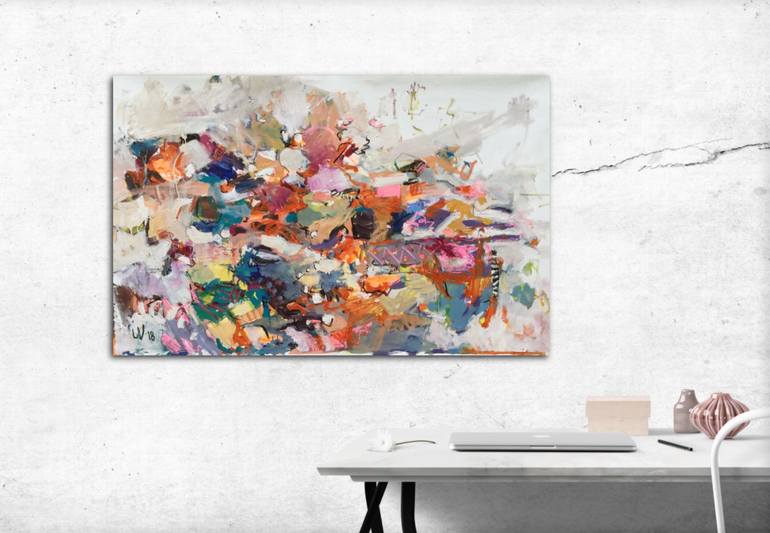 Original Abstract Expressionism Abstract Painting by Lana Verdi