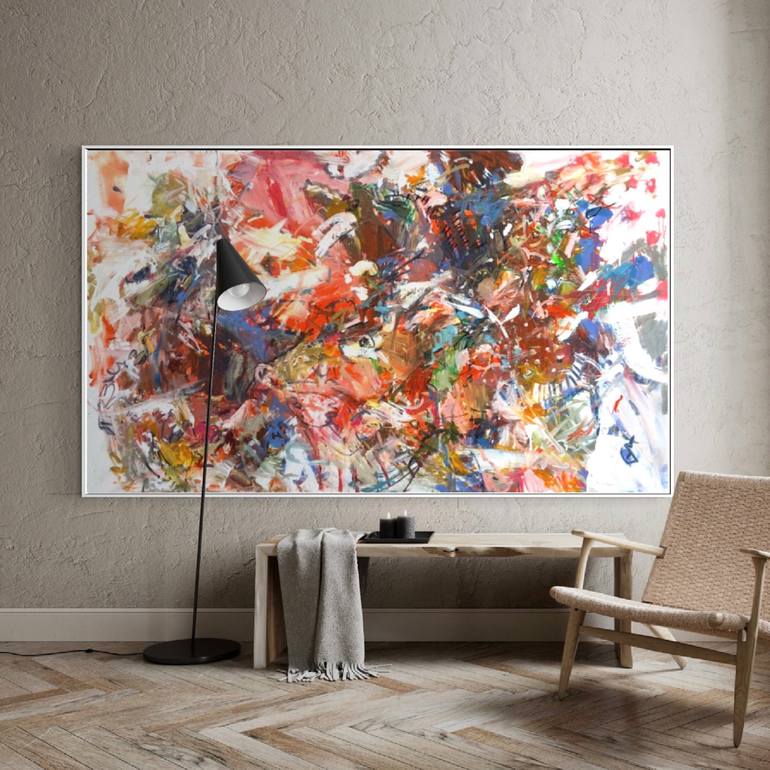 Original Abstract Expressionism Abstract Painting by Lana Verdi