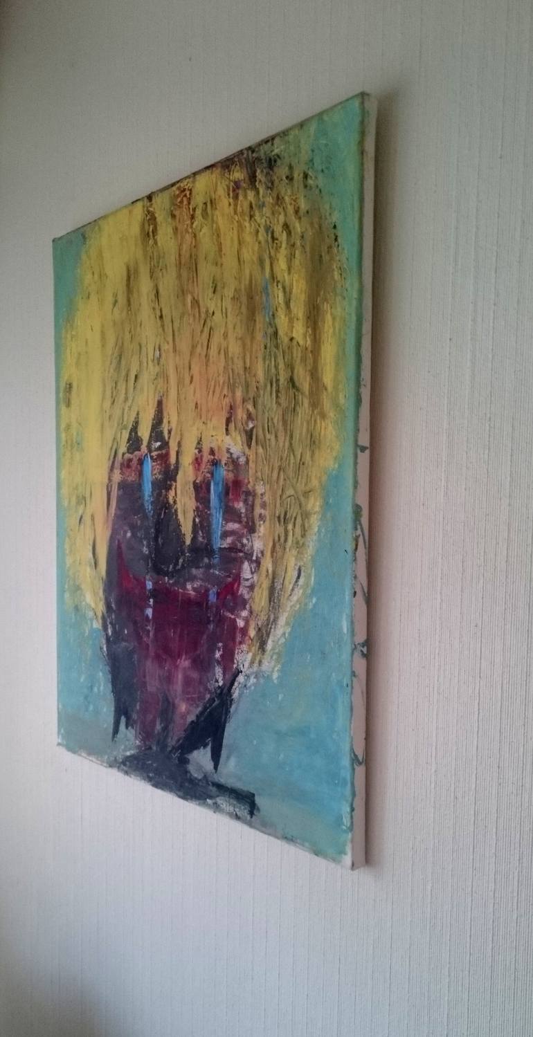 Original Abstract Expressionism Portrait Painting by Per Olav Kobberstad