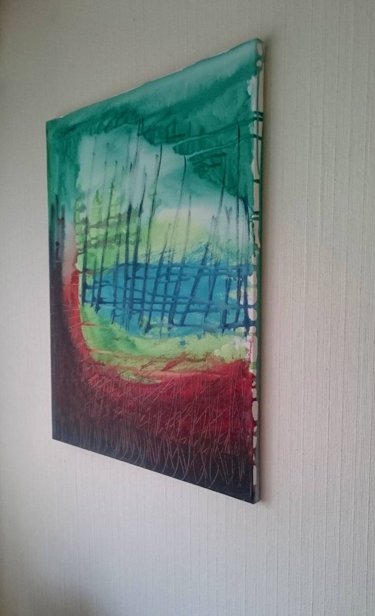 Original Abstract Expressionism Landscape Painting by Per Olav Kobberstad