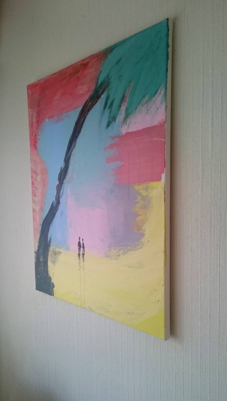 Original Abstract Expressionism People Painting by Per Olav Kobberstad