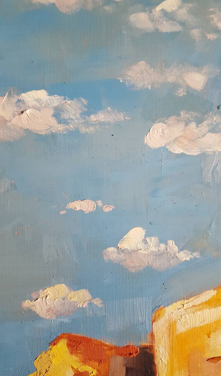 Original Abstract Expressionism Landscape Painting by Bhavna Misra