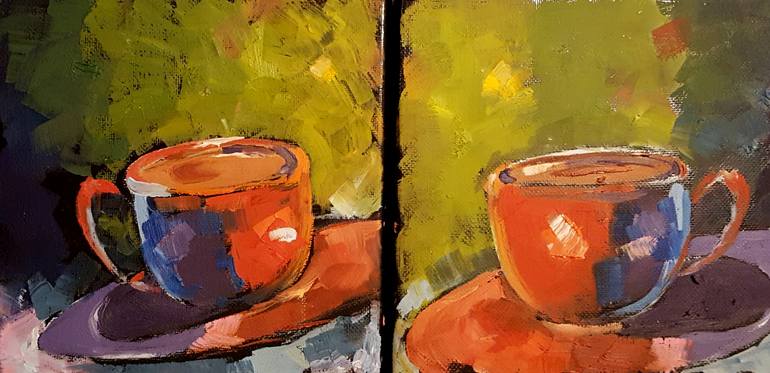 Original Abstract Expressionism Still Life Painting by Bhavna Misra