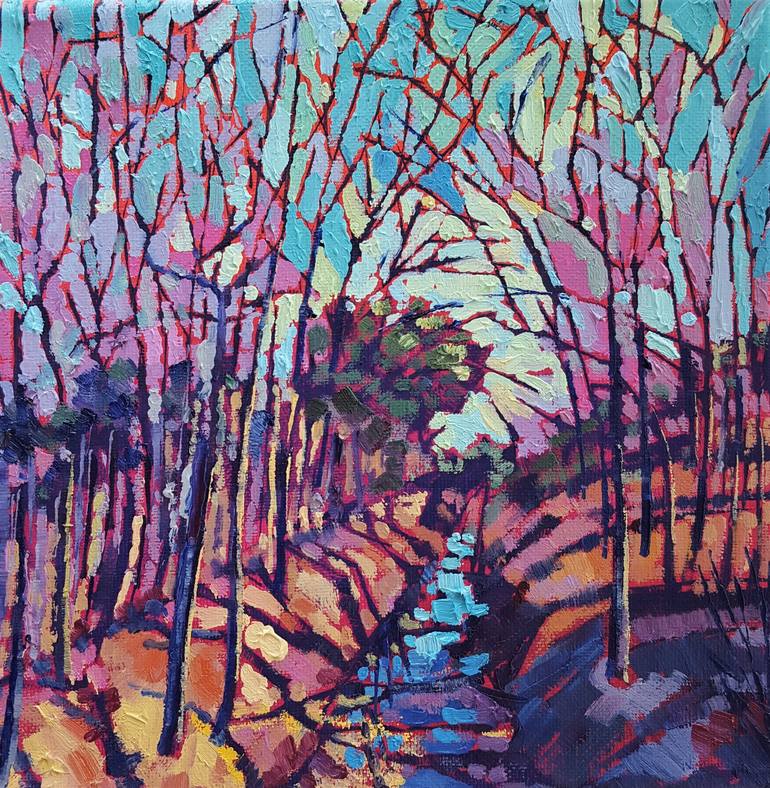 “Branch Mosaic” – Fine Arts Landscape Painting by Artist Bhavna Misra ...