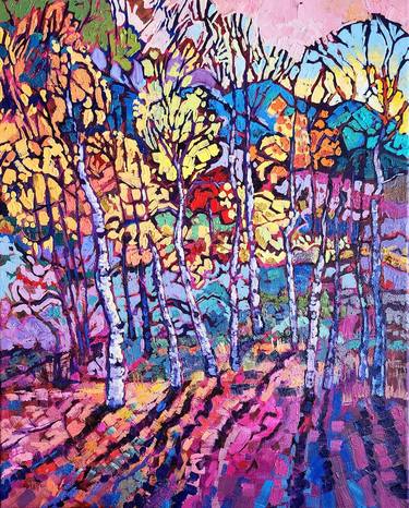 Saatchi Art Artist Bhavna Misra; Paintings, “"Autumn Sunset"” #art