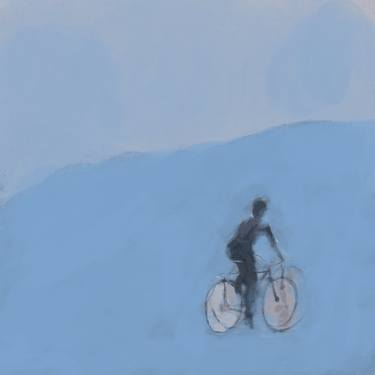 The lone cyclist and the sea - Limited Edition of 10 thumb