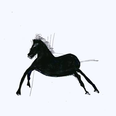 Print of Horse Mixed Media by Ian Bourgeot