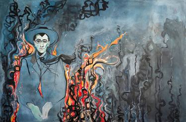 Original Expressionism Mortality Paintings by Cynthia Wagner