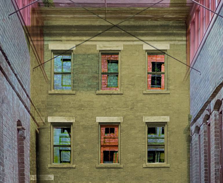Original Illustration Architecture Mixed Media by Cynthia Wagner