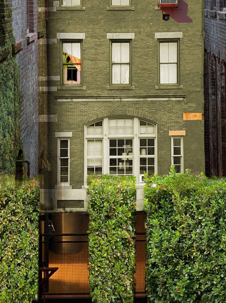 Original Illustration Architecture Mixed Media by Cynthia Wagner