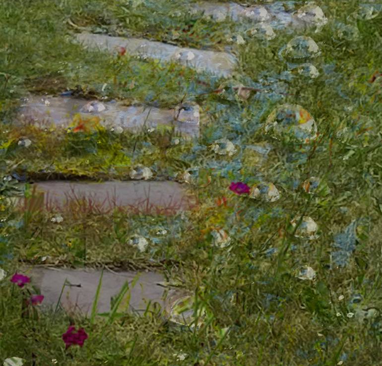 Original Illustration Architecture Mixed Media by Cynthia Wagner