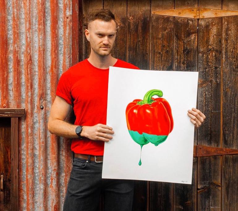 Original Conceptual Still Life Drawing by Rhys Parkinson