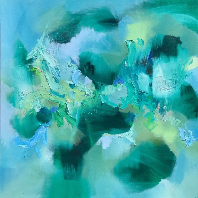 Espoir du matin Painting by Catherine Hiller | Saatchi Art