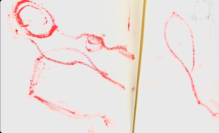 Original Documentary Love Drawing by Roos Marthe Thijsen