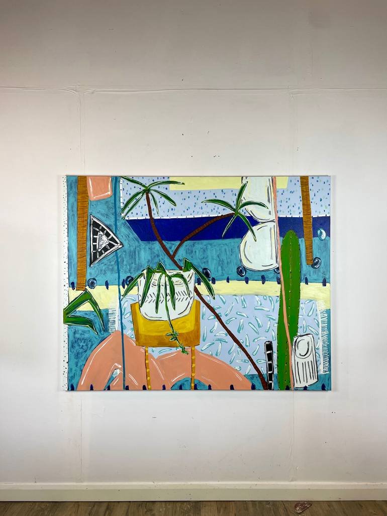 Original Abstract Travel Painting by Alec Cumming