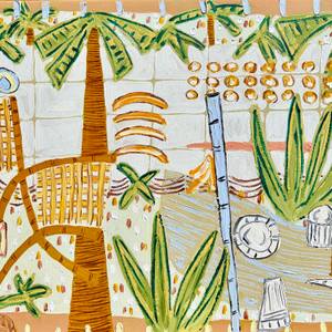 Under the palms