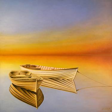 Original Realism Boat Paintings by Horacio Cardozo