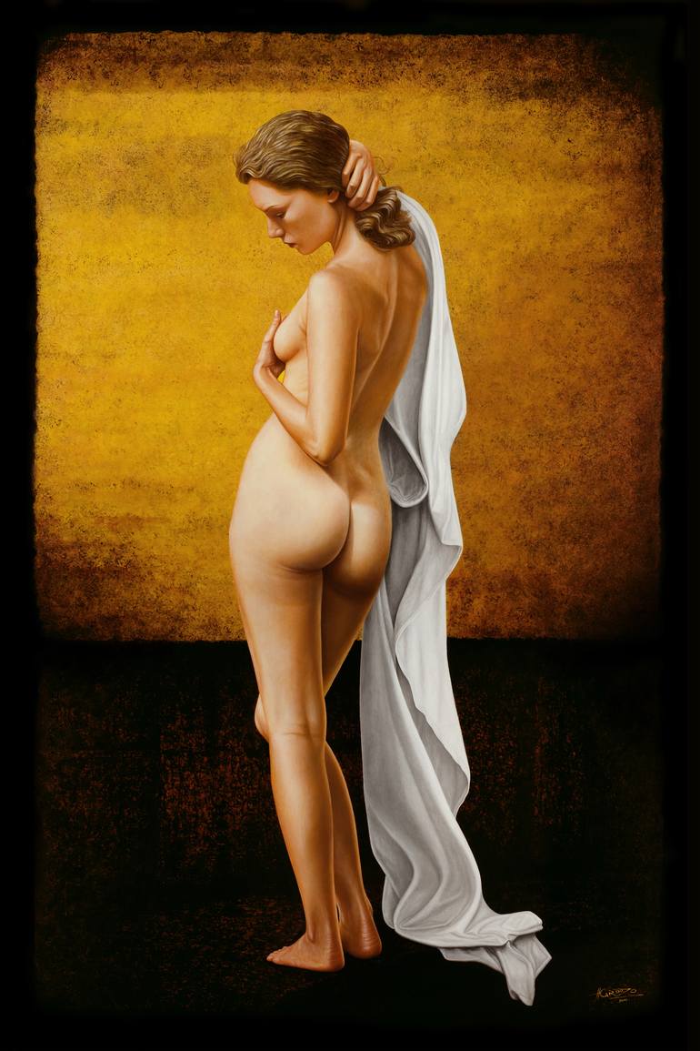 Nude, Lying On The Rocks By Horacio Cardozo