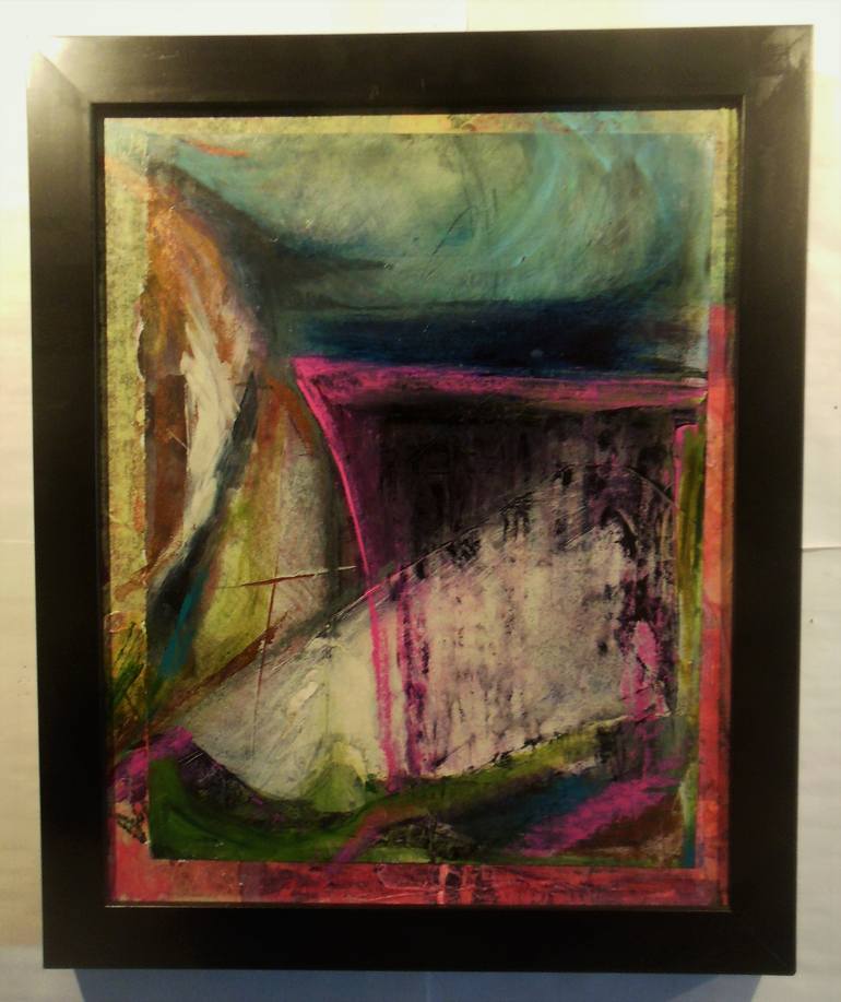 Original Abstract Expressionism Abstract Collage by Laura Koppes