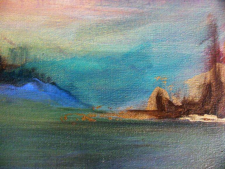 Original Abstract Expressionism Landscape Painting by Laura Koppes