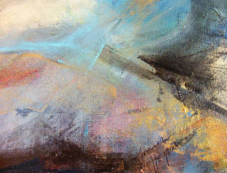 Original Abstract Expressionism Landscape Painting by Laura Koppes