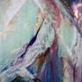 This is a many layered textured painting with multiple mediums.