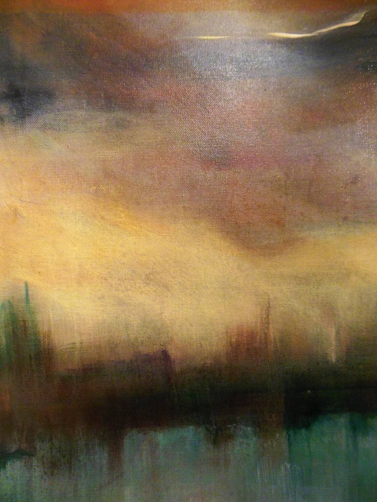 Original Abstract Expressionism Landscape Painting by Laura Koppes