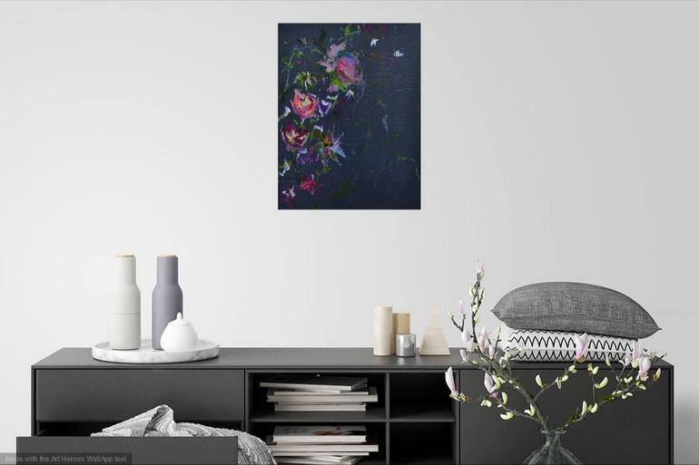 Original Impressionism Floral Painting by Karin Goeppert
