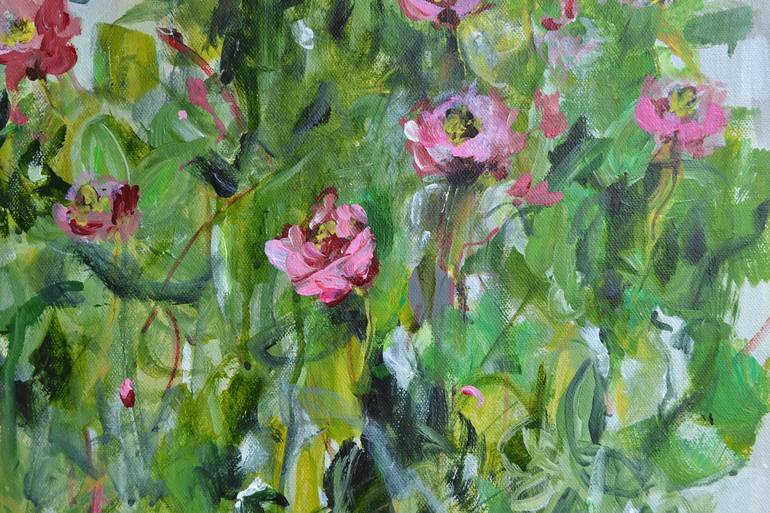 Original Impressionism Floral Painting by Karin Goeppert