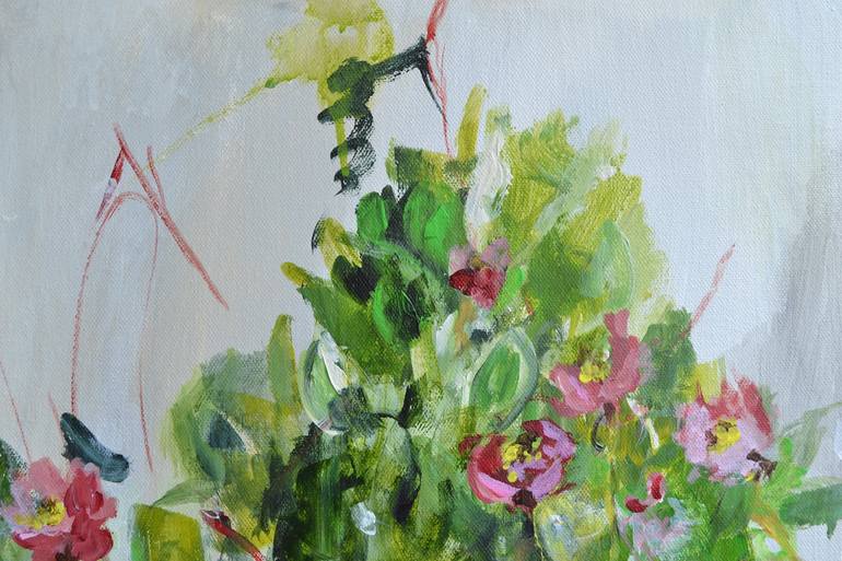 Original Impressionism Floral Painting by Karin Goeppert