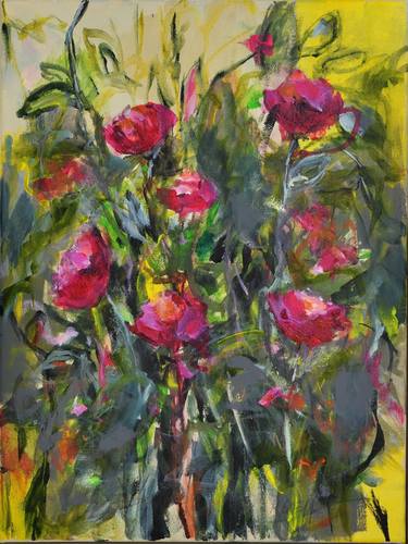 Print of Impressionism Floral Paintings by Karin Goeppert