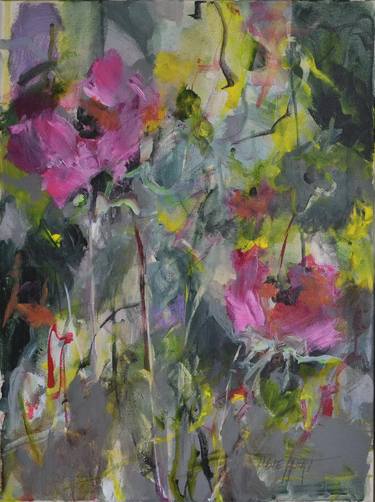 Original Expressionism Floral Paintings by Karin Goeppert