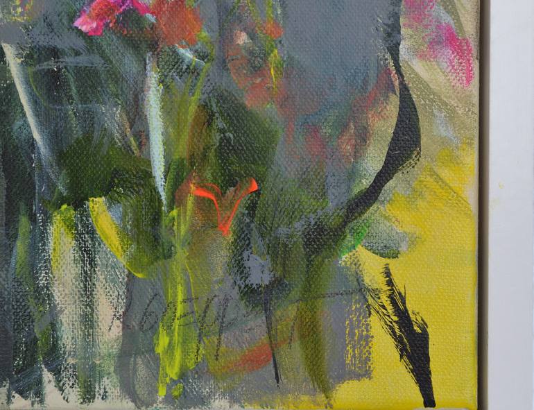 Original Expressionism Floral Painting by Karin Goeppert