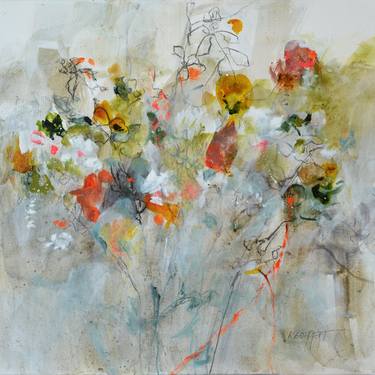 Original Abstract Floral Paintings by Karin Goeppert