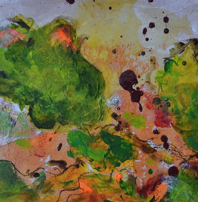 Original Abstract Expressionism Nature Painting by Karin Goeppert