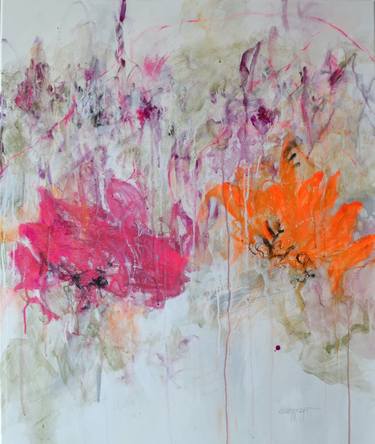 Original Abstract Expressionism Floral Paintings by Karin Goeppert