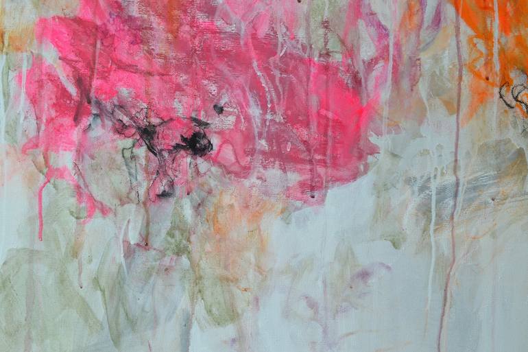 Original Abstract Expressionism Floral Painting by Karin Goeppert