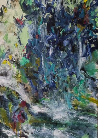 Original Expressionism Landscape Painting by Karin Goeppert