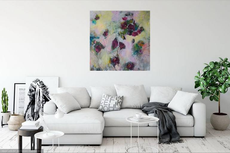 Original Abstract Expressionism Abstract Painting by Karin Goeppert