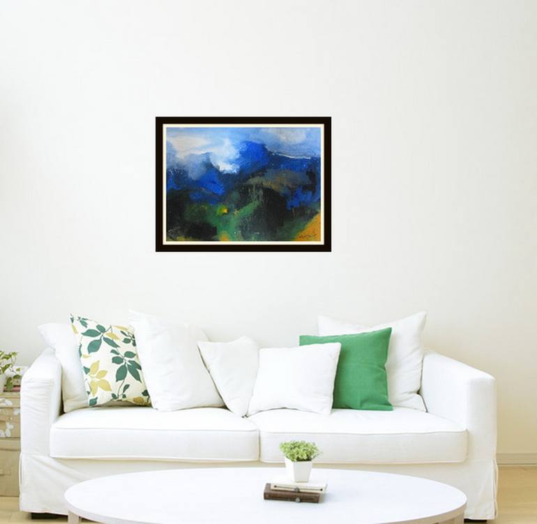 Original Abstract Landscape Painting by Karin Goeppert