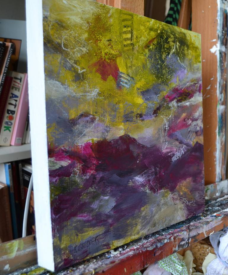 Original Abstract Landscape Painting by Karin Goeppert