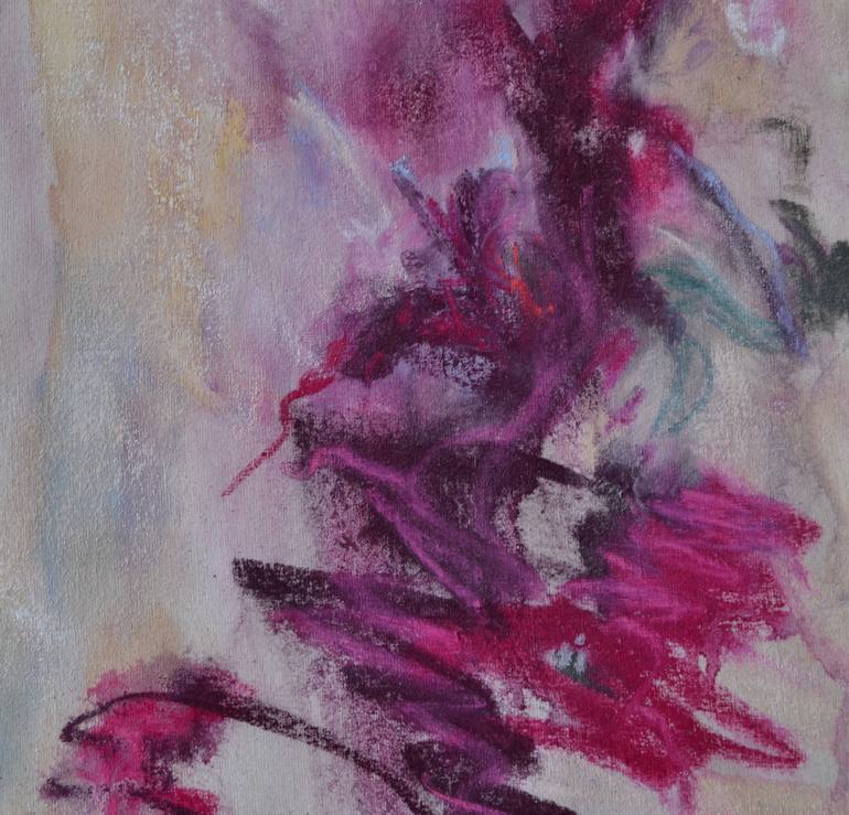 Original Abstract Floral Painting by Karin Goeppert