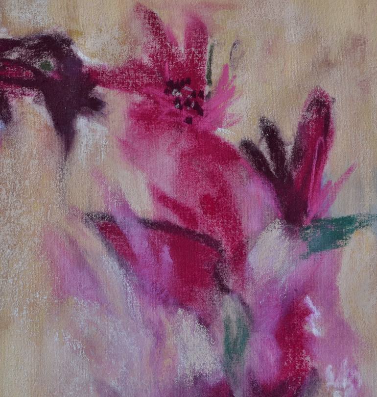 Original Abstract Floral Painting by Karin Goeppert