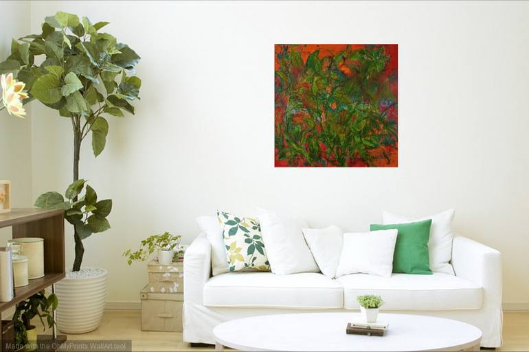 Original Abstract Floral Painting by Karin Goeppert