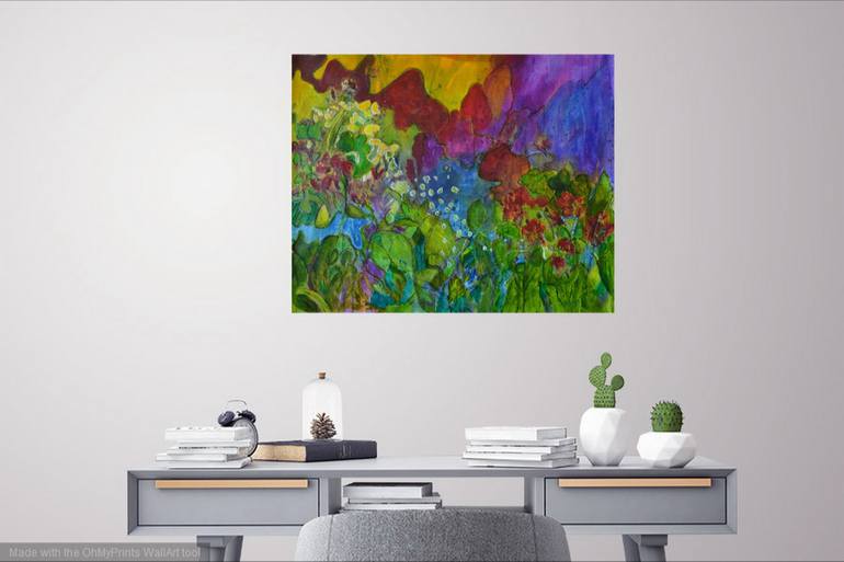 Original Abstract Landscape Painting by Karin Goeppert